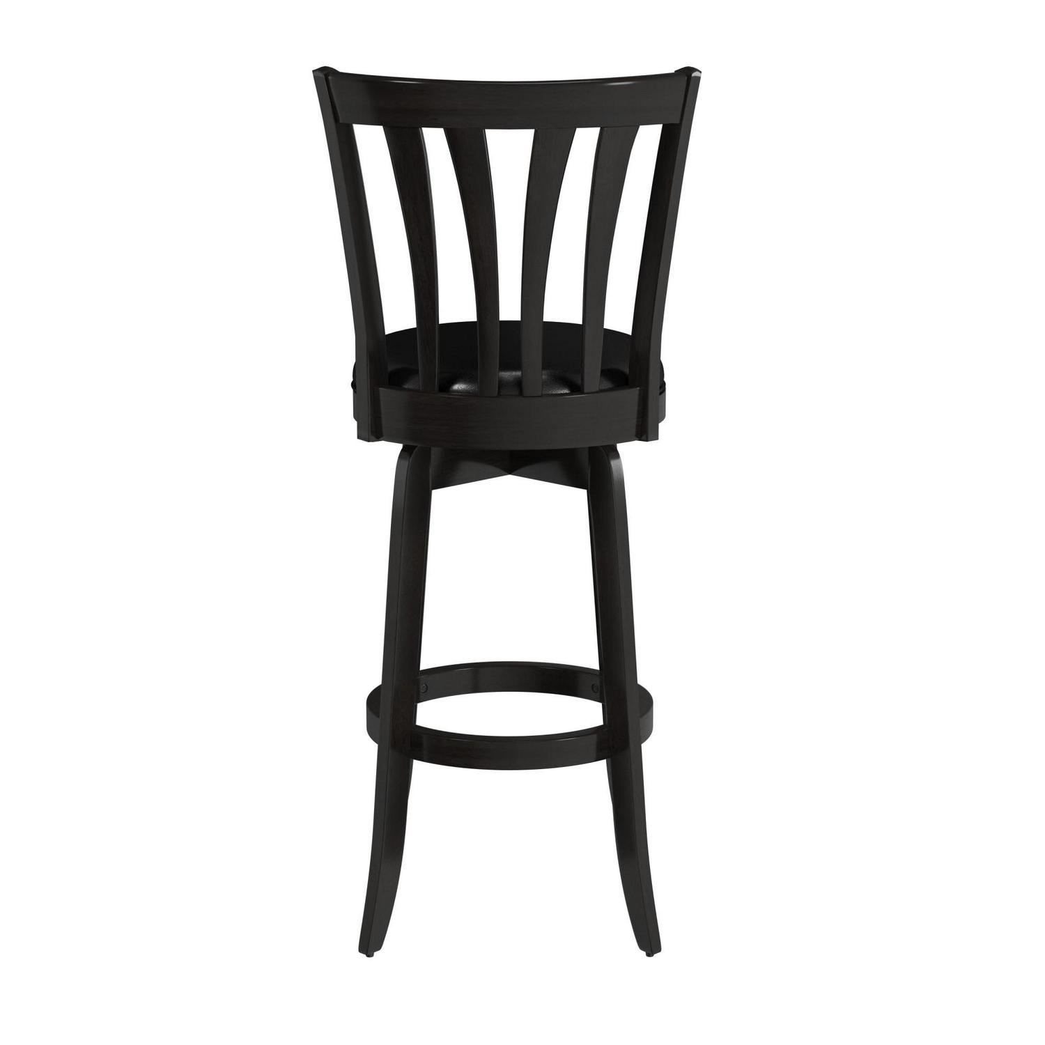 Hillsdale Furniture Savana 295  Wood Upholstered Bar Height Swivel Stool Black  Crowdfused