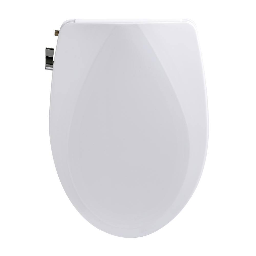 Alpha Bidet Non-Electric Bidet Seat for Elongated Toilets in White ONEV2