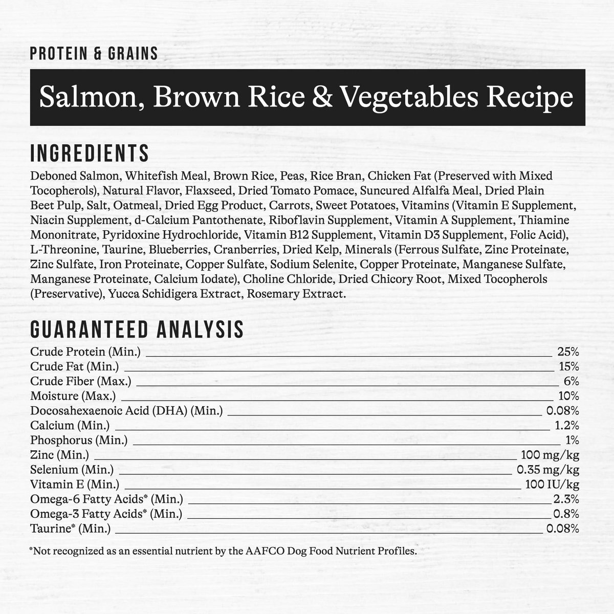 American Journey Protein and Grains Salmon， Brown Rice and Vegetables Recipe Dry Dog Food