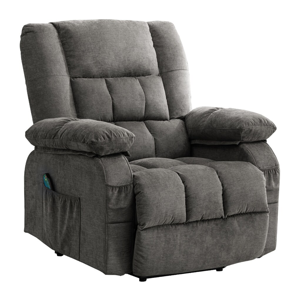 Super Soft And Large Power Lift Recliner Chair with Massage and Heat for Elderly