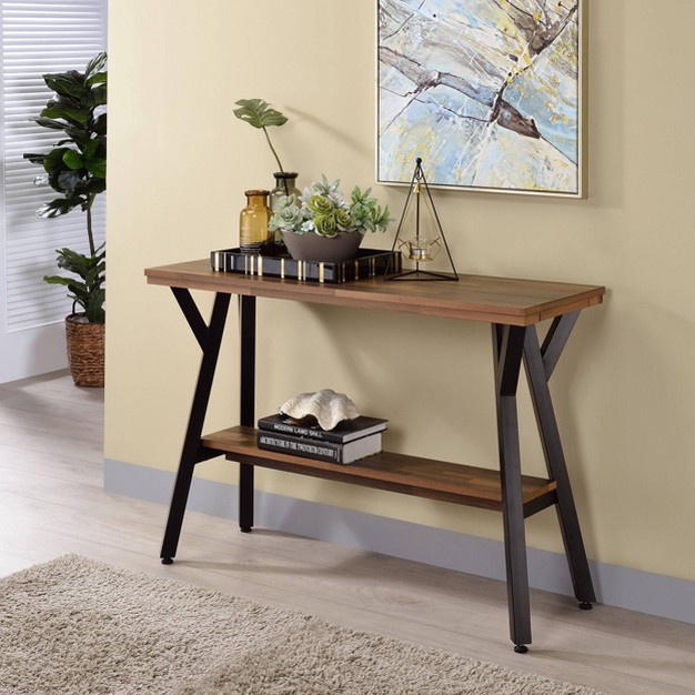 Mafi Open Shelf Console Table Black Homes Inside Out