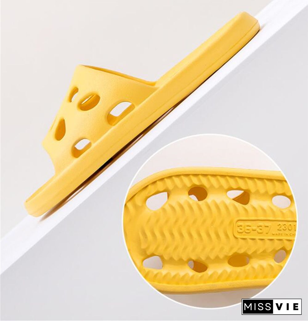 Summer Leaky Slippers Bathroom Bathing Confortable Men Women Couple Home Indoor Non-slip EVA Sandals Slippers Beach Slippers