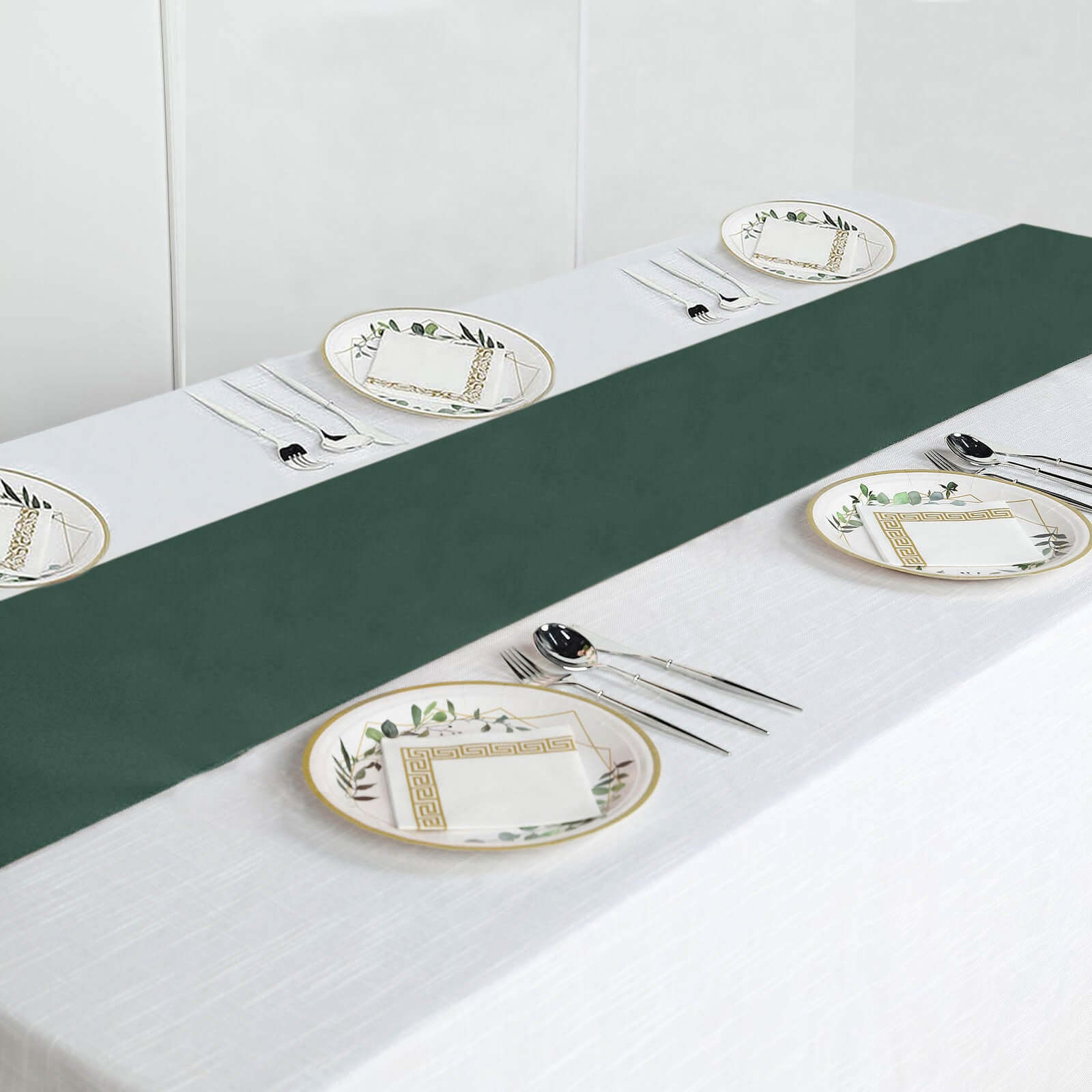 Hunter Emerald Green Polyester Table Runner 12