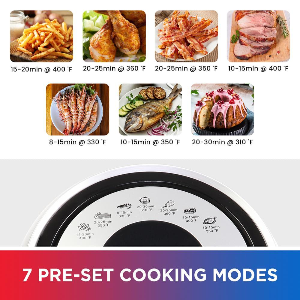 Total Chef Electric Air Fryer Oven 38qt  36L 7 Cooking Presets Digital Touch Controls