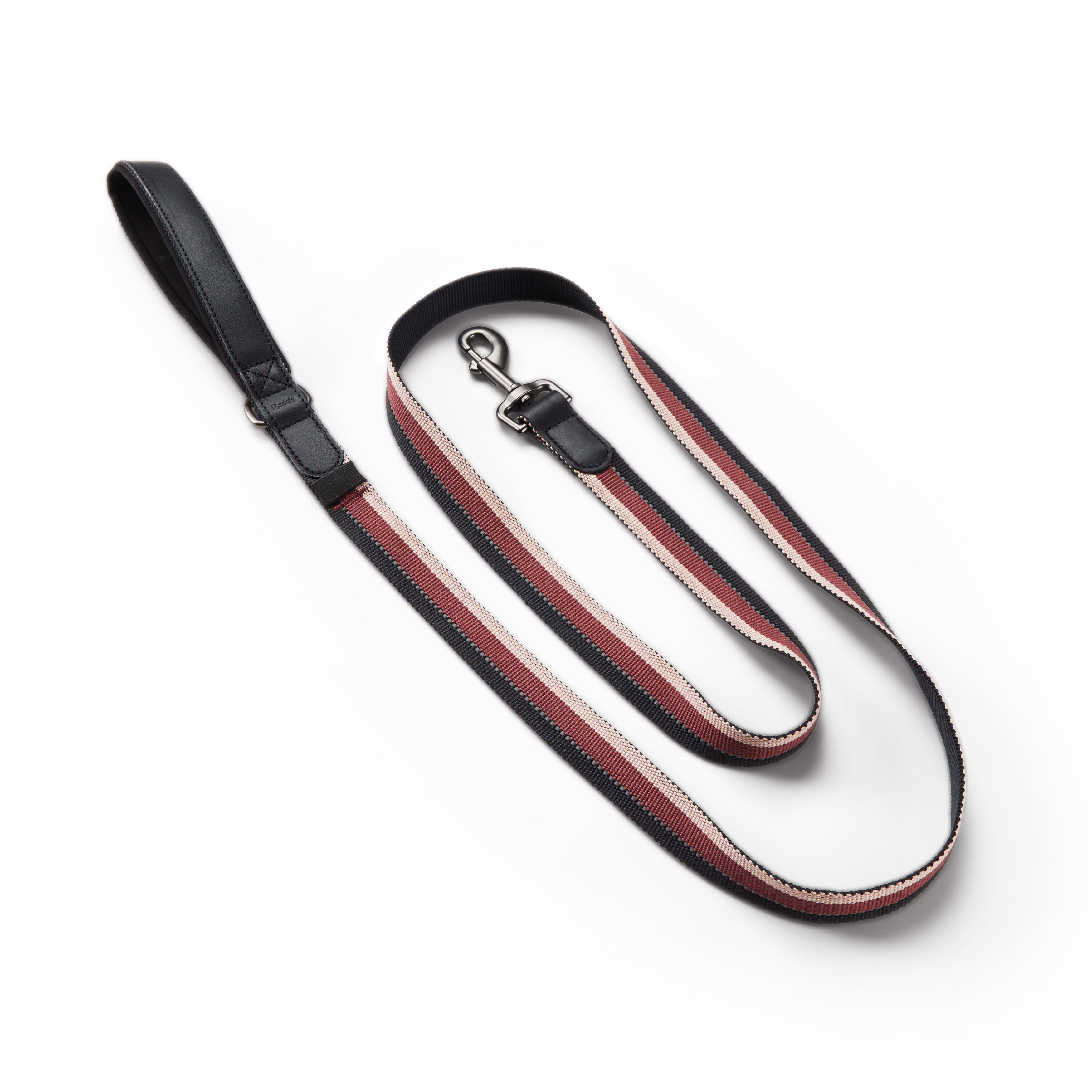 Reddy Burgundy Stripe Dog Lead