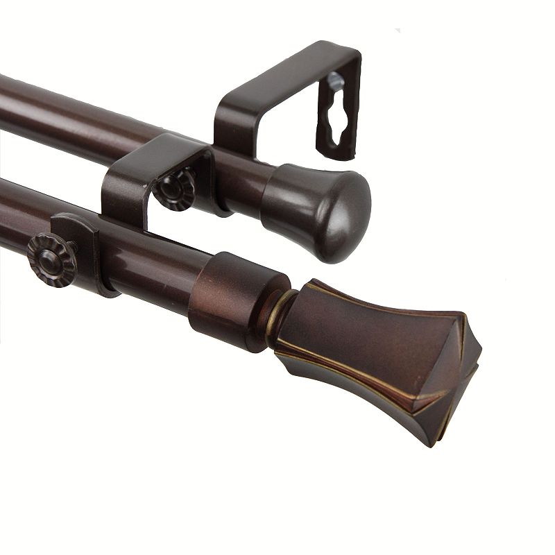 Rod Desyne Fort Adjustable Double Curtain Rod