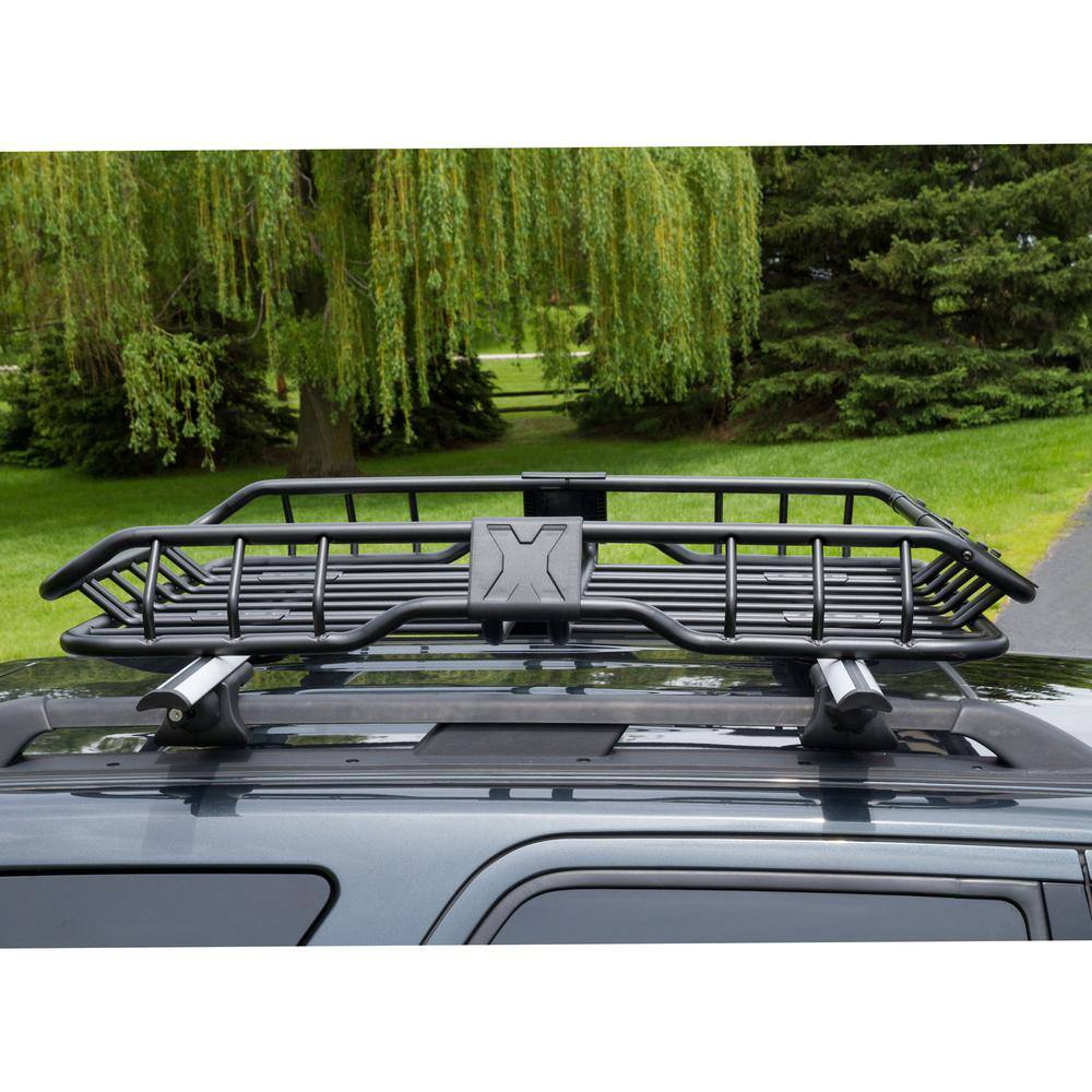 Apex 150 lbs. Steel Roof Cargo Basket with Wind Fairing ER-08208S