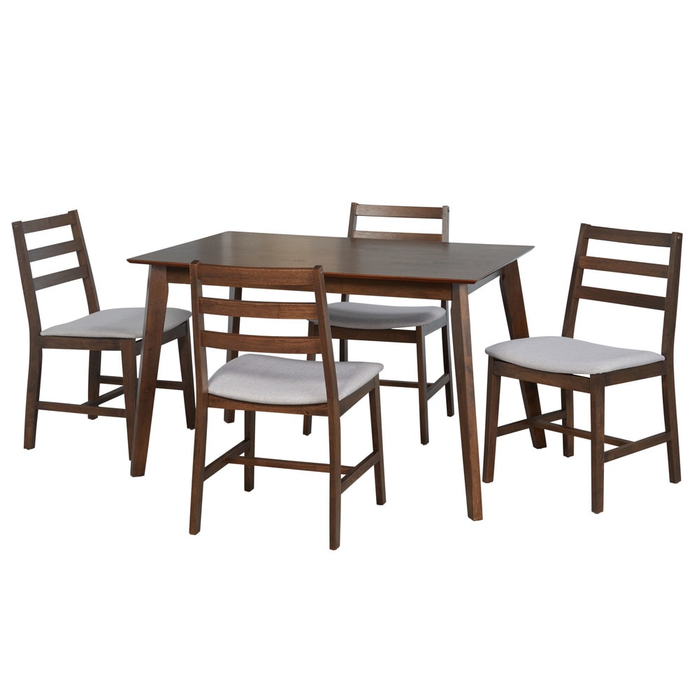 Simple Living Charlie Mid Century Rubberwood 5 piece Dining Set