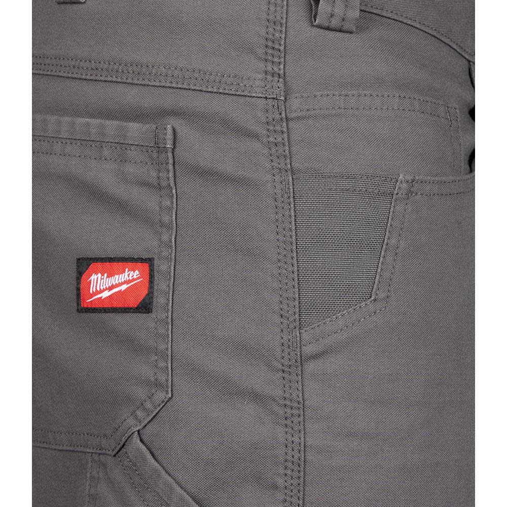 Milwaukee Work Pants Flex Heavy Duty Gray 32x 34 ;