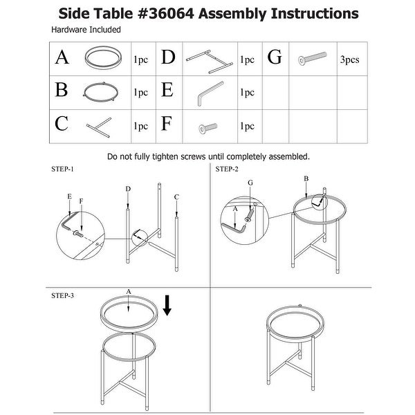 Soho Round Side Table - 18W x 18D x 20h