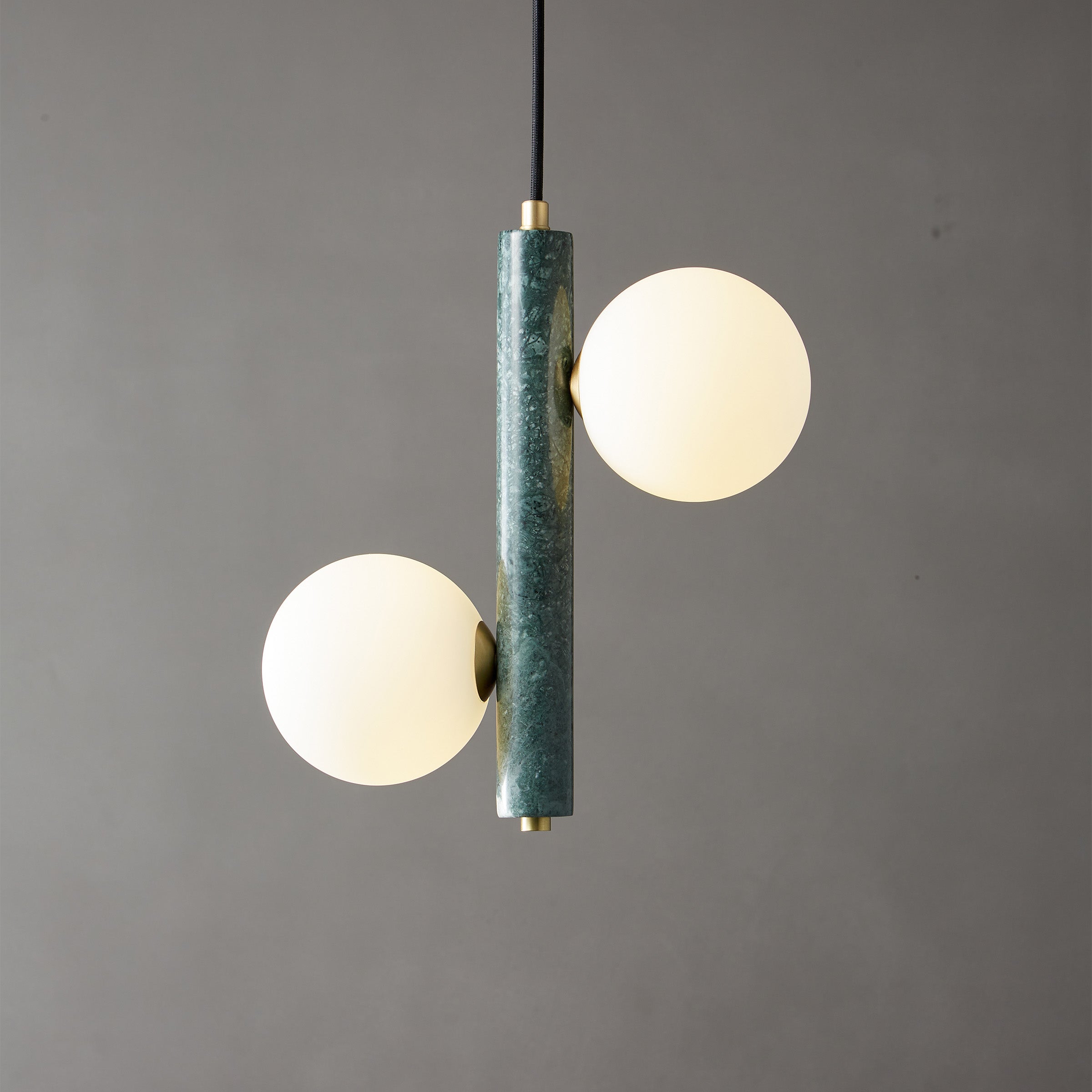 Green Marble Pendant Lamp  7702-2-Gn