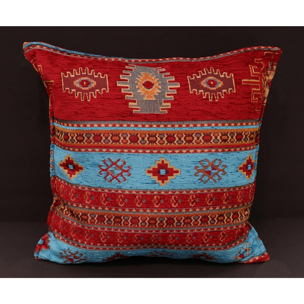 Anatolian Aster Chenille Turkish Decorative Pillow