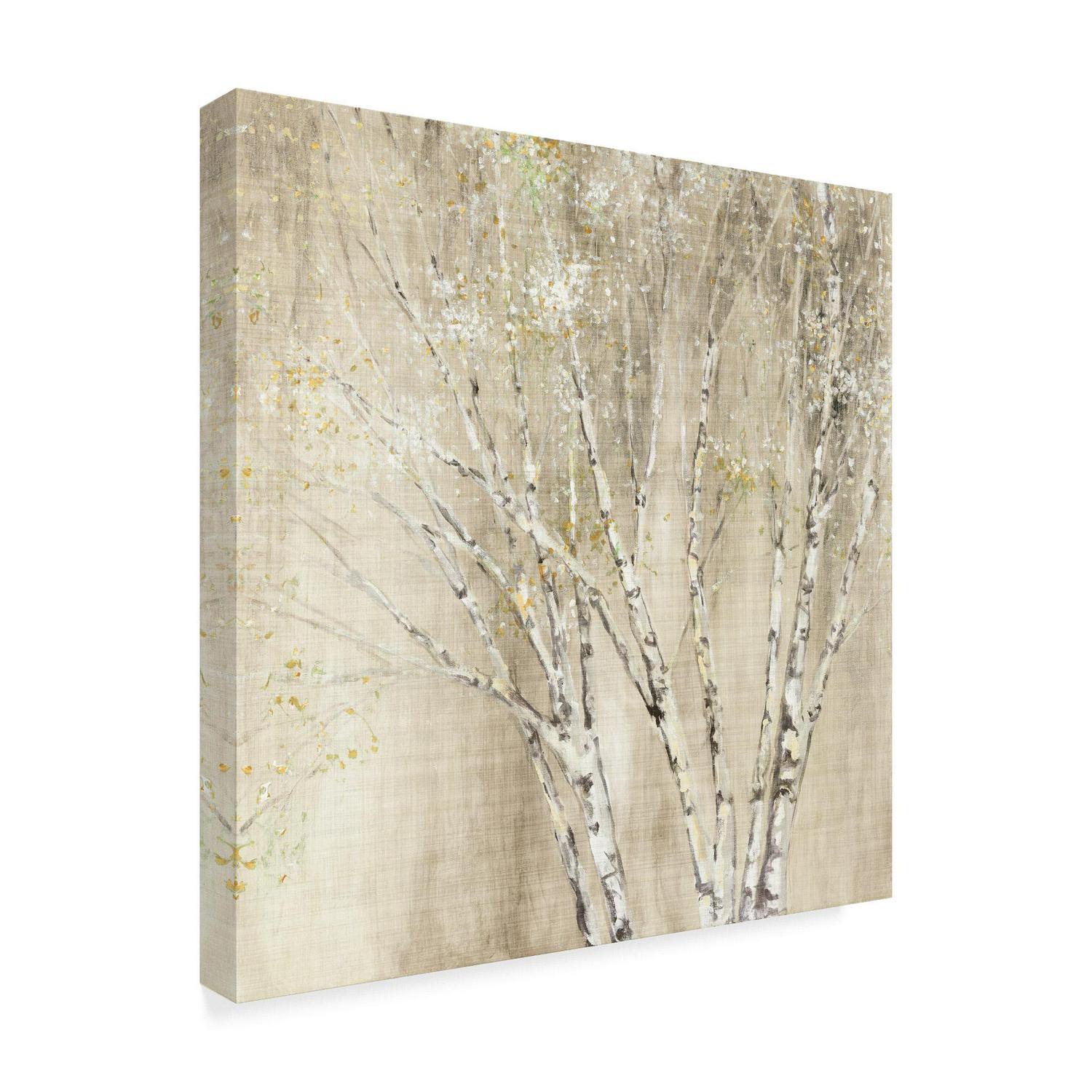 Trademark Fine Art and#8216;Blue Birch Neutral Canvas Art by Julia Purinton