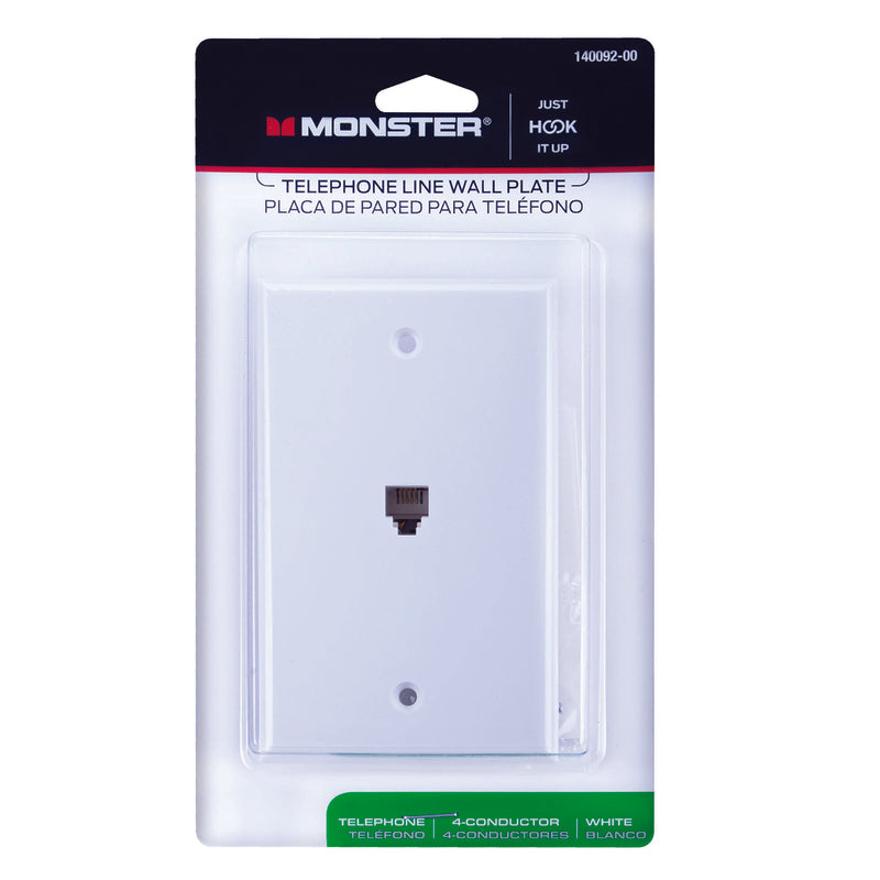 WALLPLATE PHONE WHITE