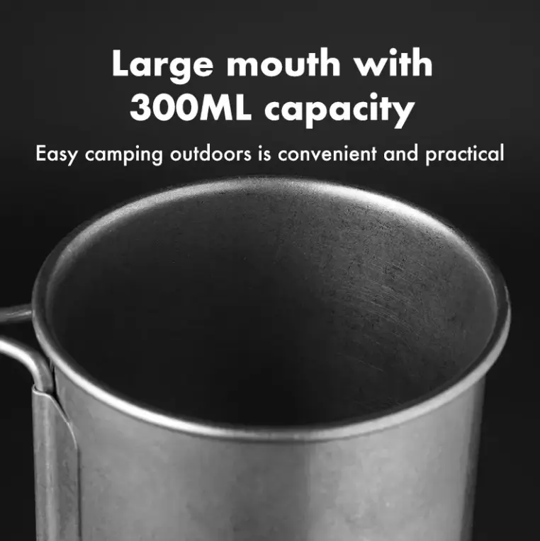 Blackdog Outdoor Stainless Steel Retro Tableware Camping Cups Plates tableware set