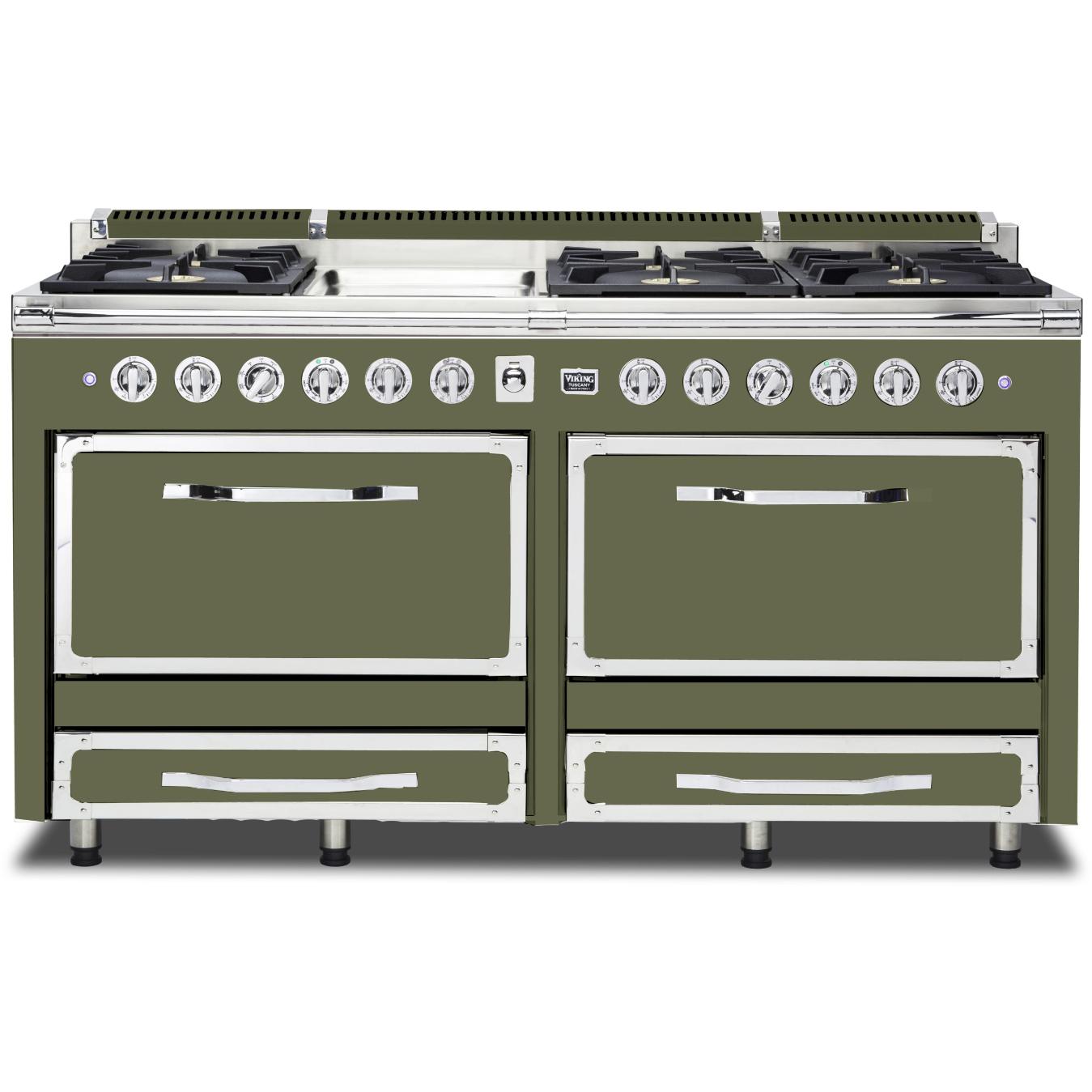 Viking 66-inch Freestanding Dual-Fuel Range with Convection Technology TVDR661-6GCY