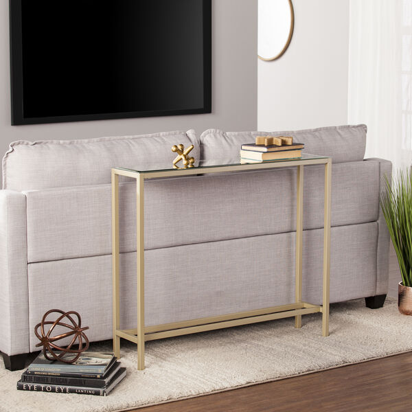 Darrin Metallic Gold 36-Inch Console Table