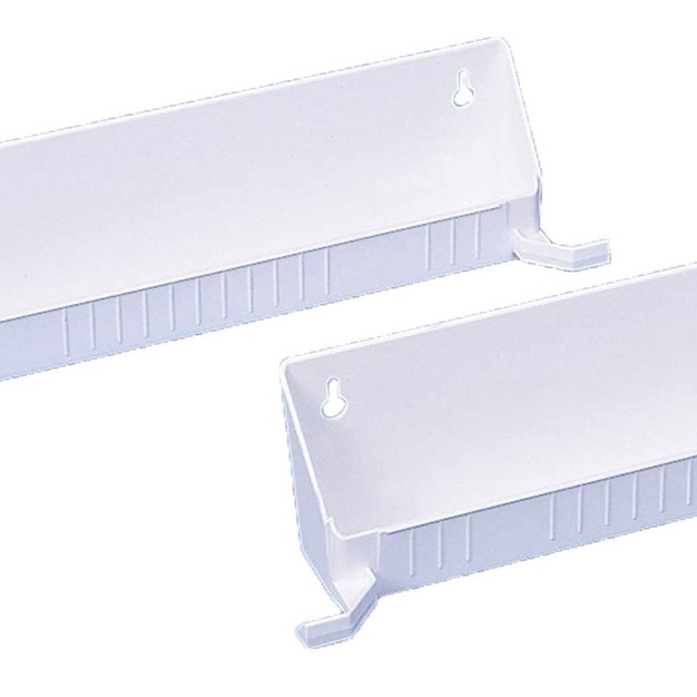 Rev a shelf Tip out Accessory Organizer Tray For Kitchen Bathroom Drawers With Heavy Duty Tab Stops 14 Inch White 2 pack 6562 14 11 52