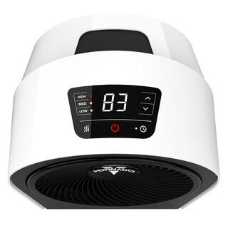 Vornado Velocity 3R 1500-Watt 5118 BTU Electric Whole Room Fan Space Heater with Timer in White EH1-0160-43