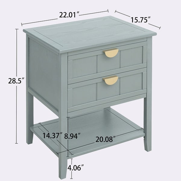 2 Drawer Side table