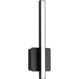 Progress Lighting Phase 4 Collection 16 in. 1-Light Matte Black Small Modern Integrated 3CCT Integrated LED Linear Vanity Light P710110-31M-CS