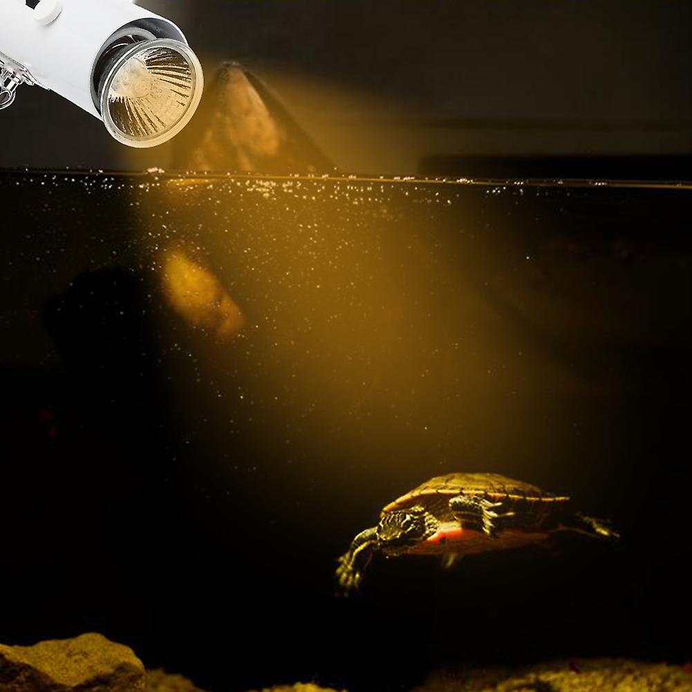 Cn 220v Reptile Sun Light Uva Uvb Lamp Clip Lights For Turtle Lizard Habitat Tankwhite