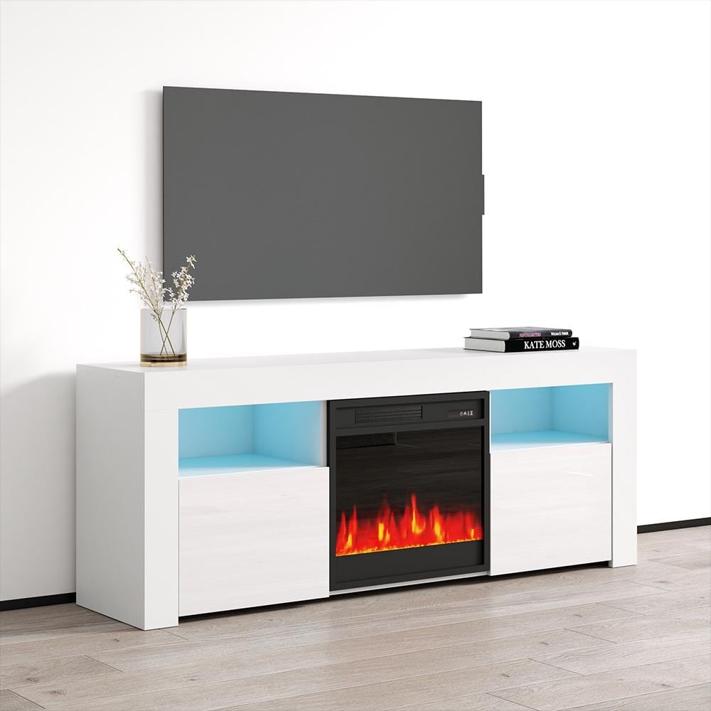 Copper Grove Qorasuv 58 inch Electric Fireplace TV Console