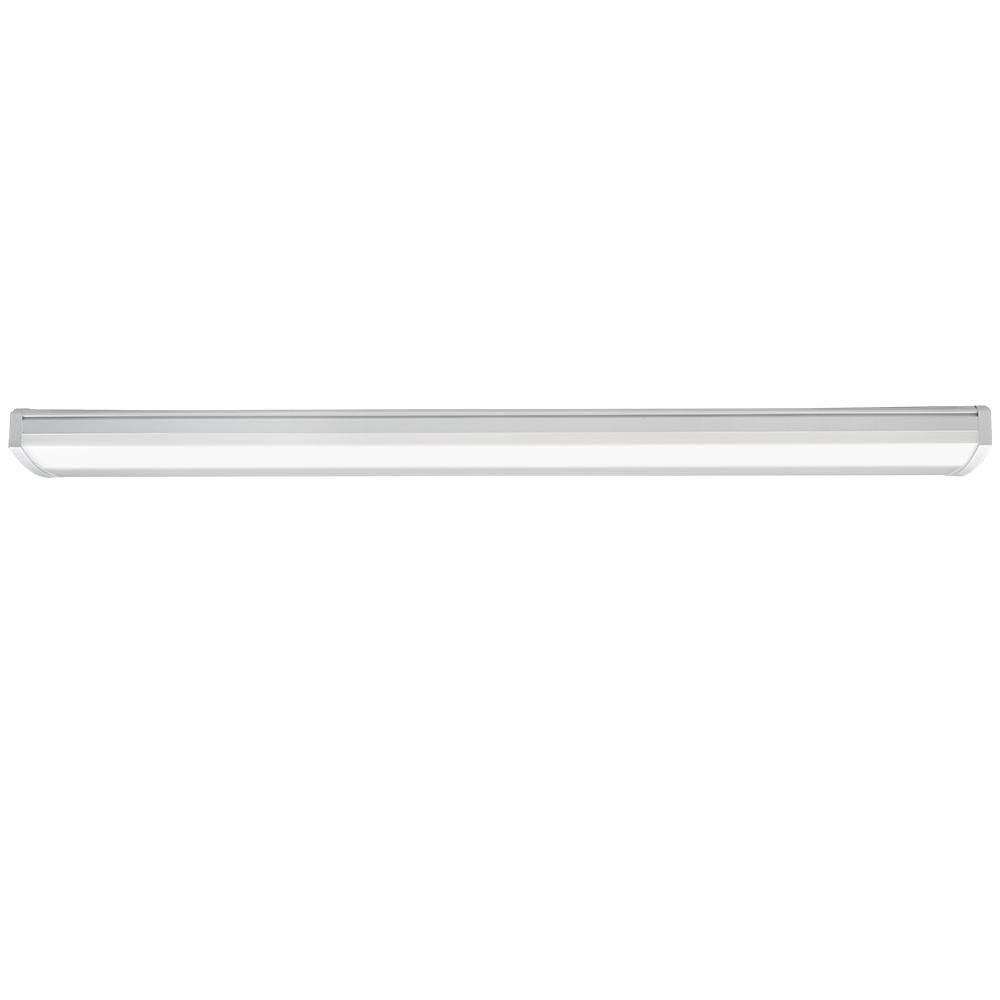 Commercial Electric 4 ft. 5200 Lumens LED Wraparound Light Garage Light Shop Light Office Warehouse Lighting 120-277v 4000K Bright White 54677691