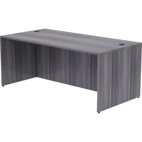 Lorell Weathered Charcoal Laminate Desking Desk Shell (69550)