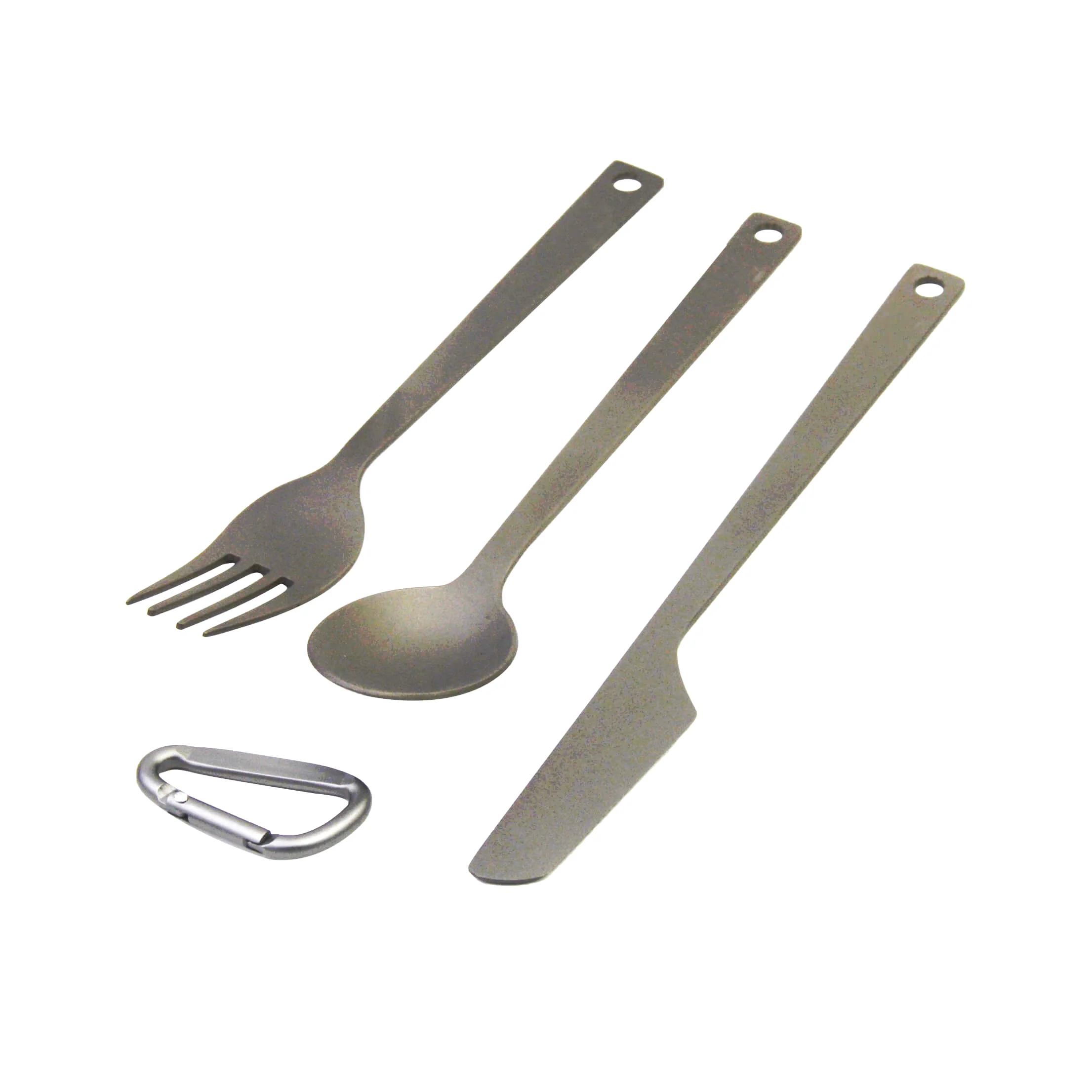 Starcamp Outdoor Camping Survival Hiking Titanium Tableware Kit Kitchen Set Fork Spoon Knife