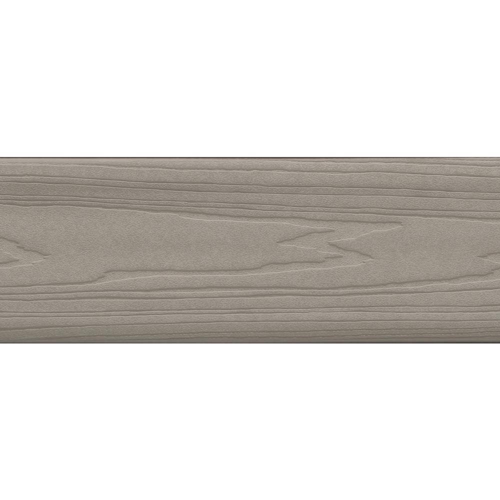 Veranda 1516 in. x 5-14 in. x 16 ft. Stone Gray Grooved Edge Capped Composite Decking Board BRDVCDG G 16