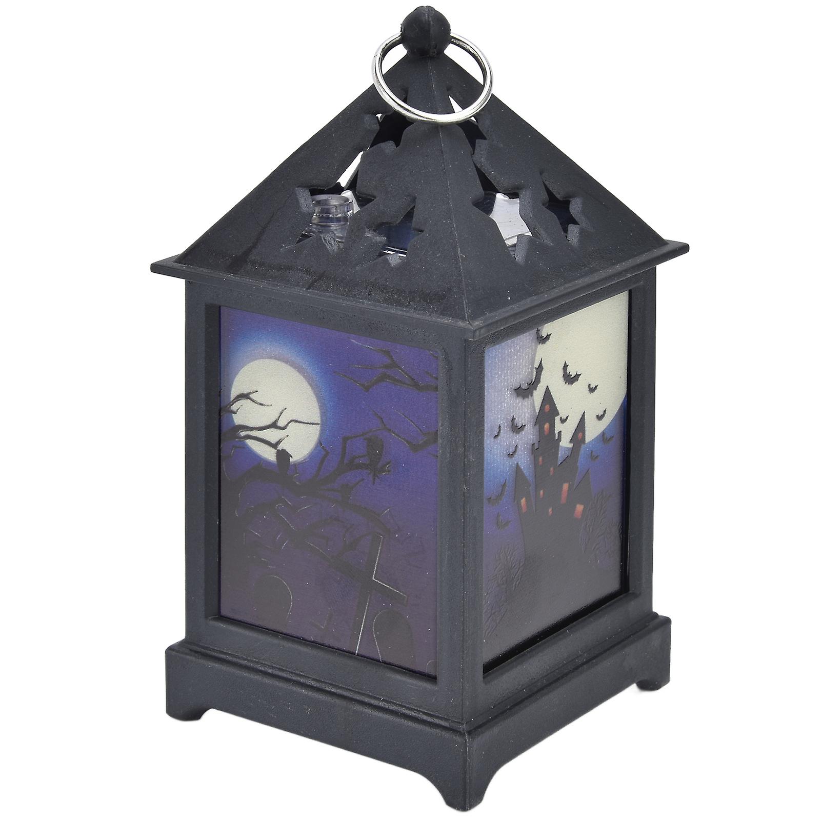 Halloween Lantern Led Halloween Night Light Portable Flame Lamp For Festival Decorationcastle