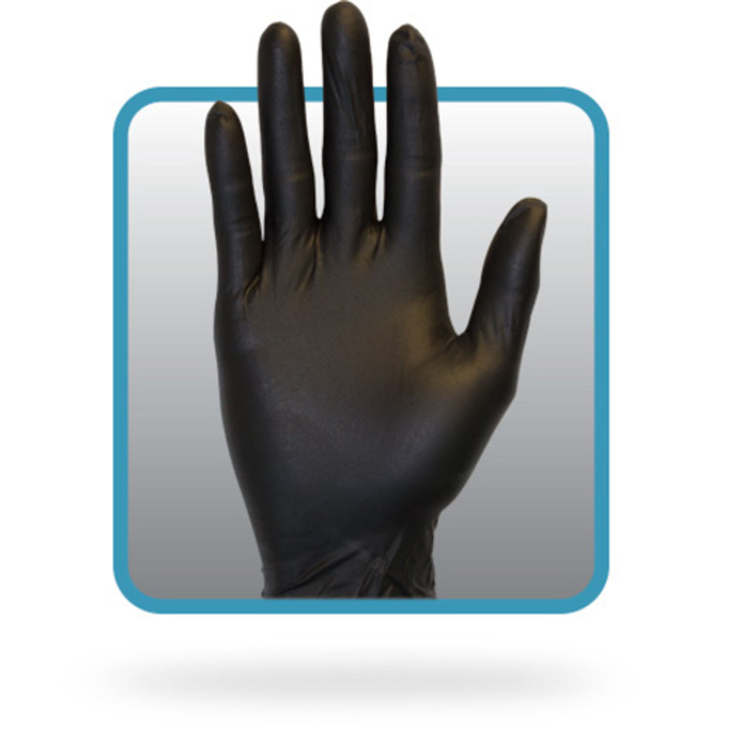 Powder Free Black Nitrile Gloves by The Safety Zone SZNGNPRXLBK