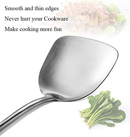 KSENDALO Stainless Kitchen Cooking Utensils Set of 4，Kitchen Tool Set with Silicone Spoon Holder