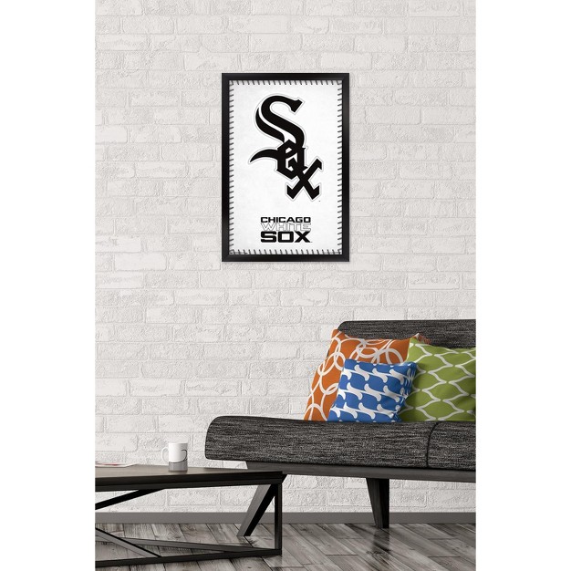 Trends International Mlb Chicago White Sox Logo 17 Framed Wall Poster Prints