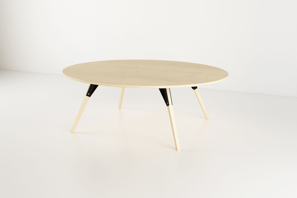 Clarke Oval Coffee Table   Midcentury   Coffee Tables   by HedgeApple  Houzz