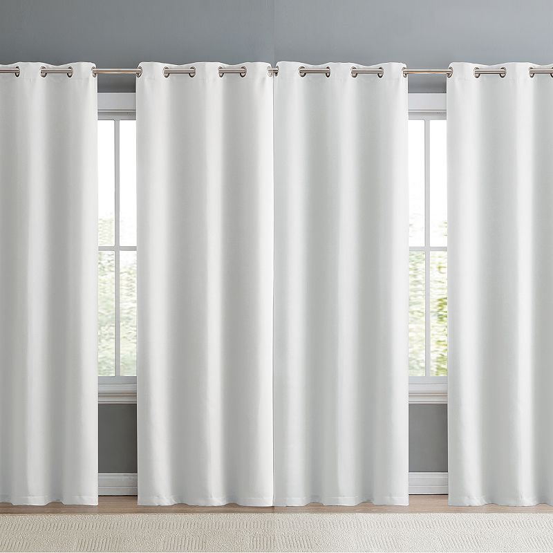 VCNY Jordan 4-piece Weave Blackout Window Curtain Set