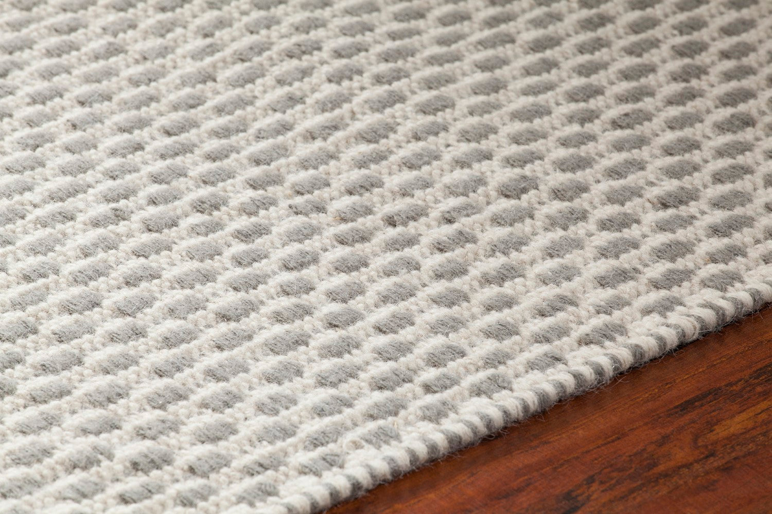 Bristol Grey/White Hand Woven Flatweave Rug