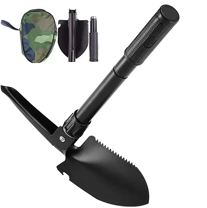 Tactical folding survival foldable portable hand Camping multi function shovel