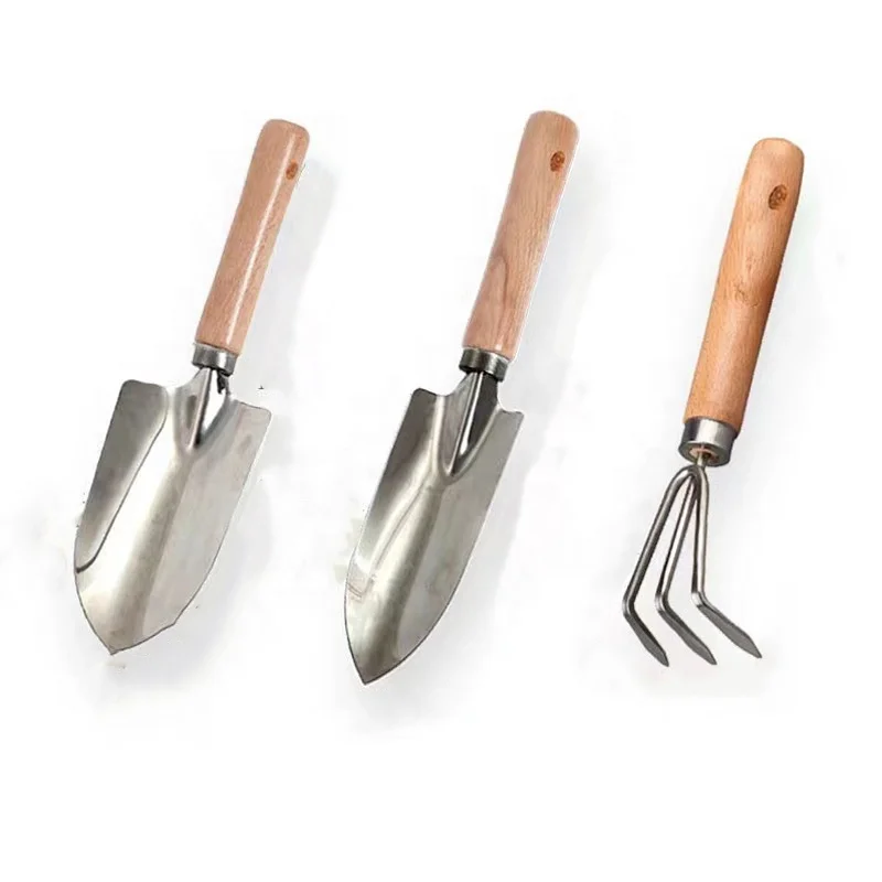 Professional Mini Wooden Handle Transplanting Succulent Trowel Hand Garden Tools Hand Digging Tools