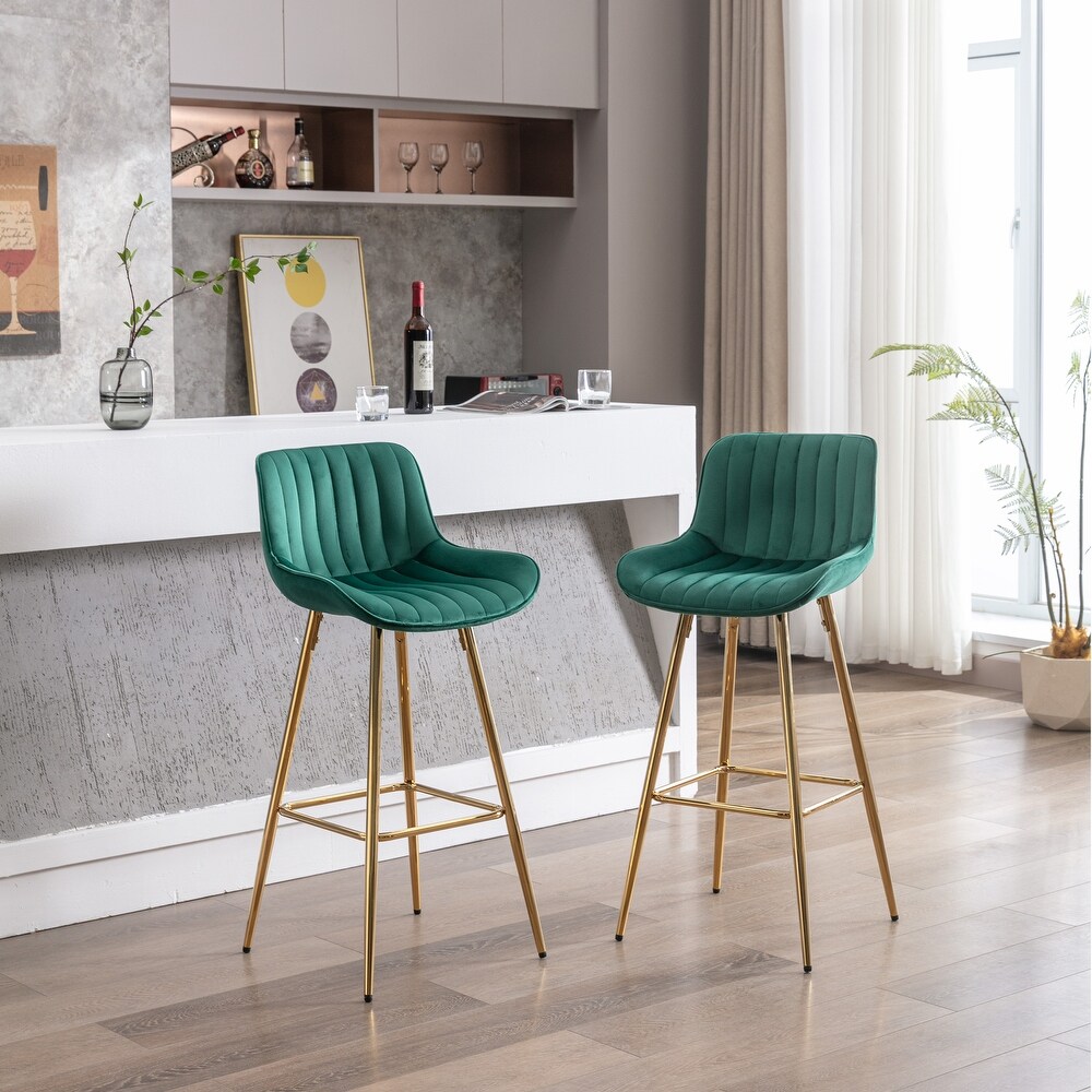 Simple High Bar Stool Set of 2