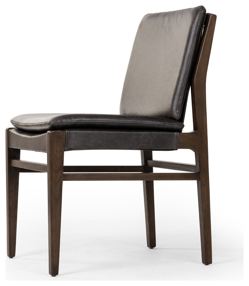 Aya Dining Chair Sonoma Black   Midcentury   Dining Chairs   by Zin Home  Houzz