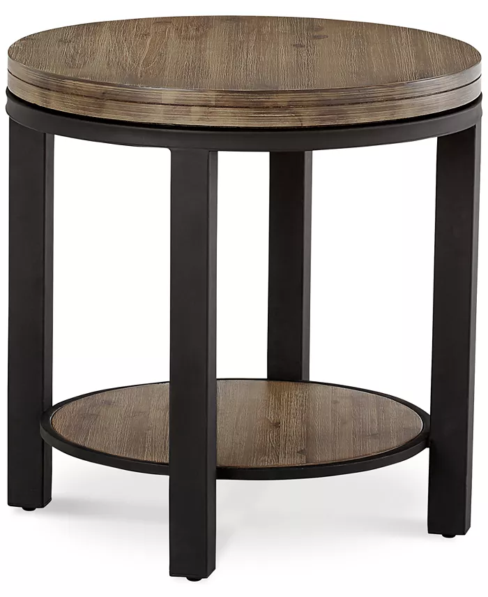 Furniture Canyon Round Table Set 2-Pc. Set (Coffee Table and End Table)