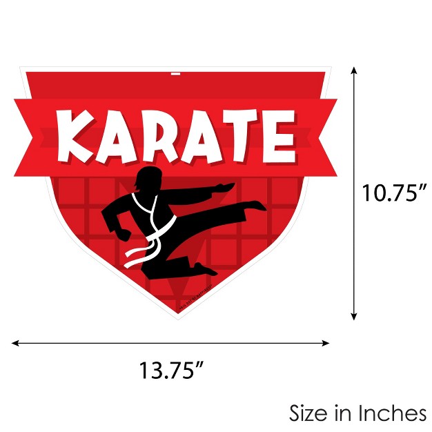 Big Dot Of Happiness Karate Master Hanging Porch Martial Arts Birthday Party Outdoor Decorations Front Door Decor 1 Piece Sign