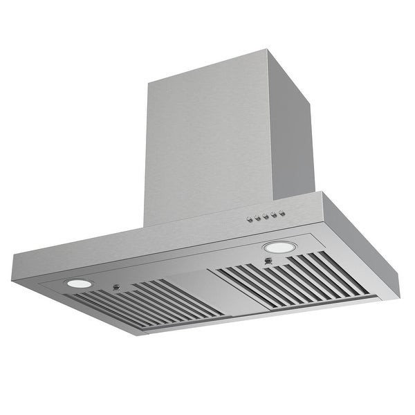 30 inch Kitchen Wall Mount Range Hood 900CFM T-Shape Stove Vent Hood 3-Speed