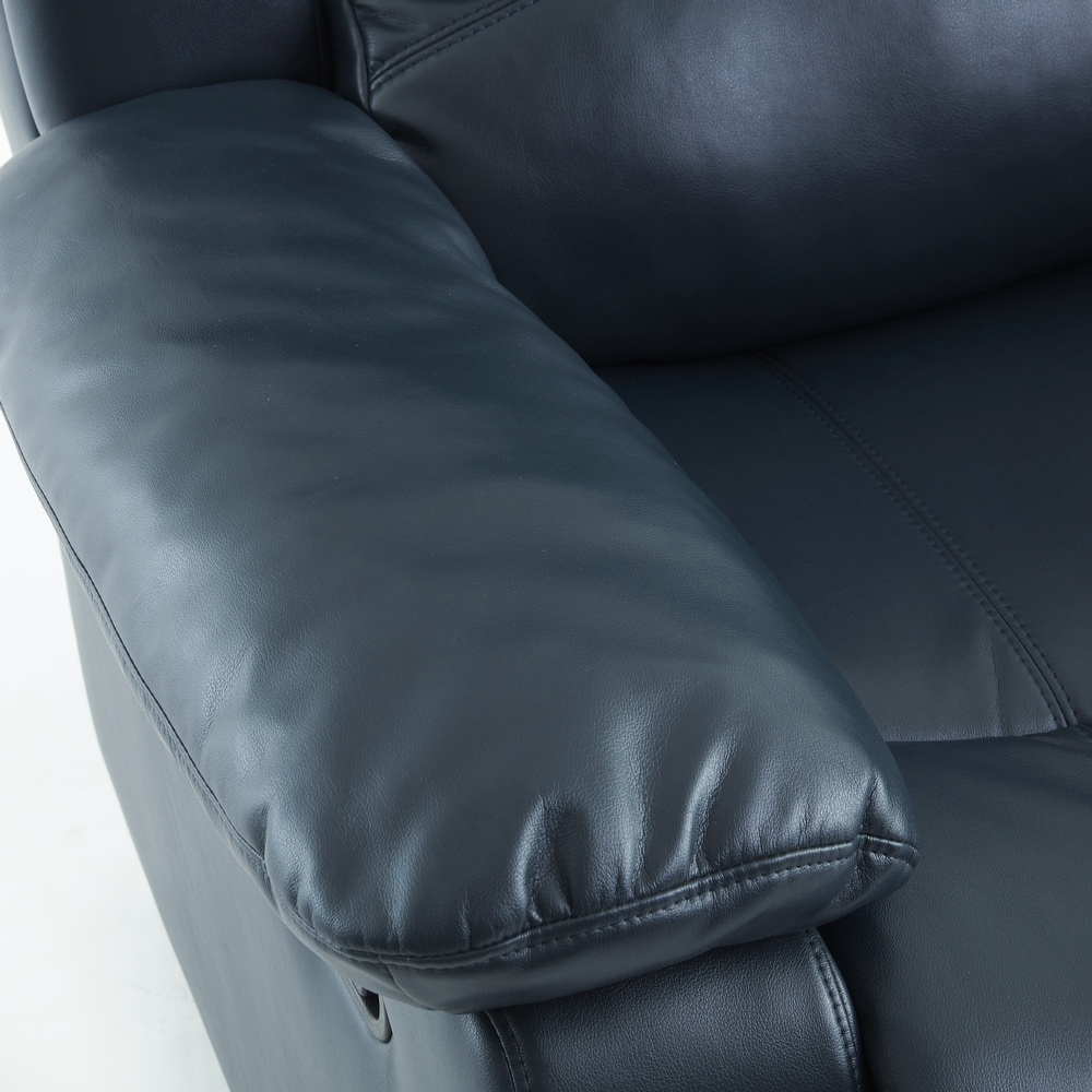 Charleston Leather Gel Glider Rocker Recliner by Greyson Living