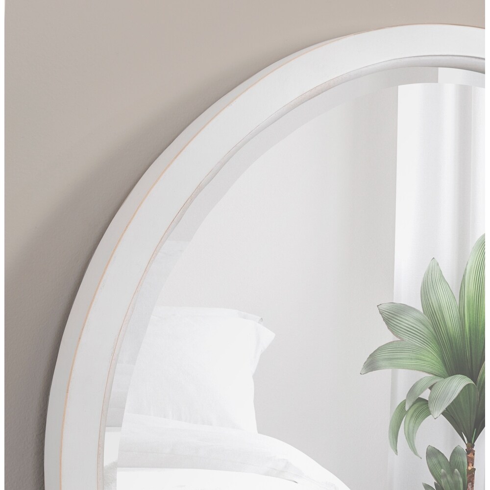 Kate and Laurel Hogan Round Framed Wall Mirror