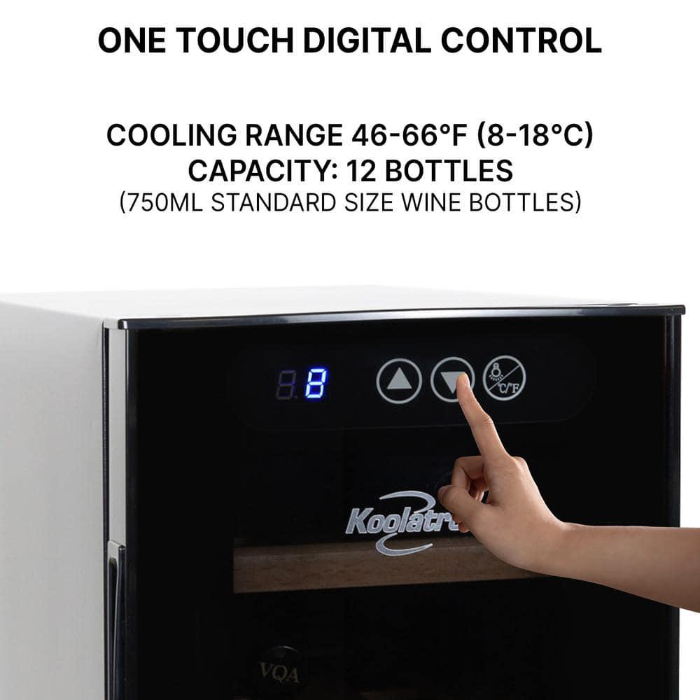 Koolatron 12 Bottle Wine Cooler Deluxe Freestanding Wine Fridge