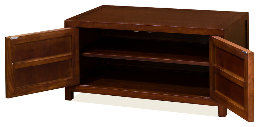 Mahogany Finish Elmwood Chinese Ming Kang Cabinet   Asian   Accent Chests And Cabinets   by China Furniture and Arts  Houzz