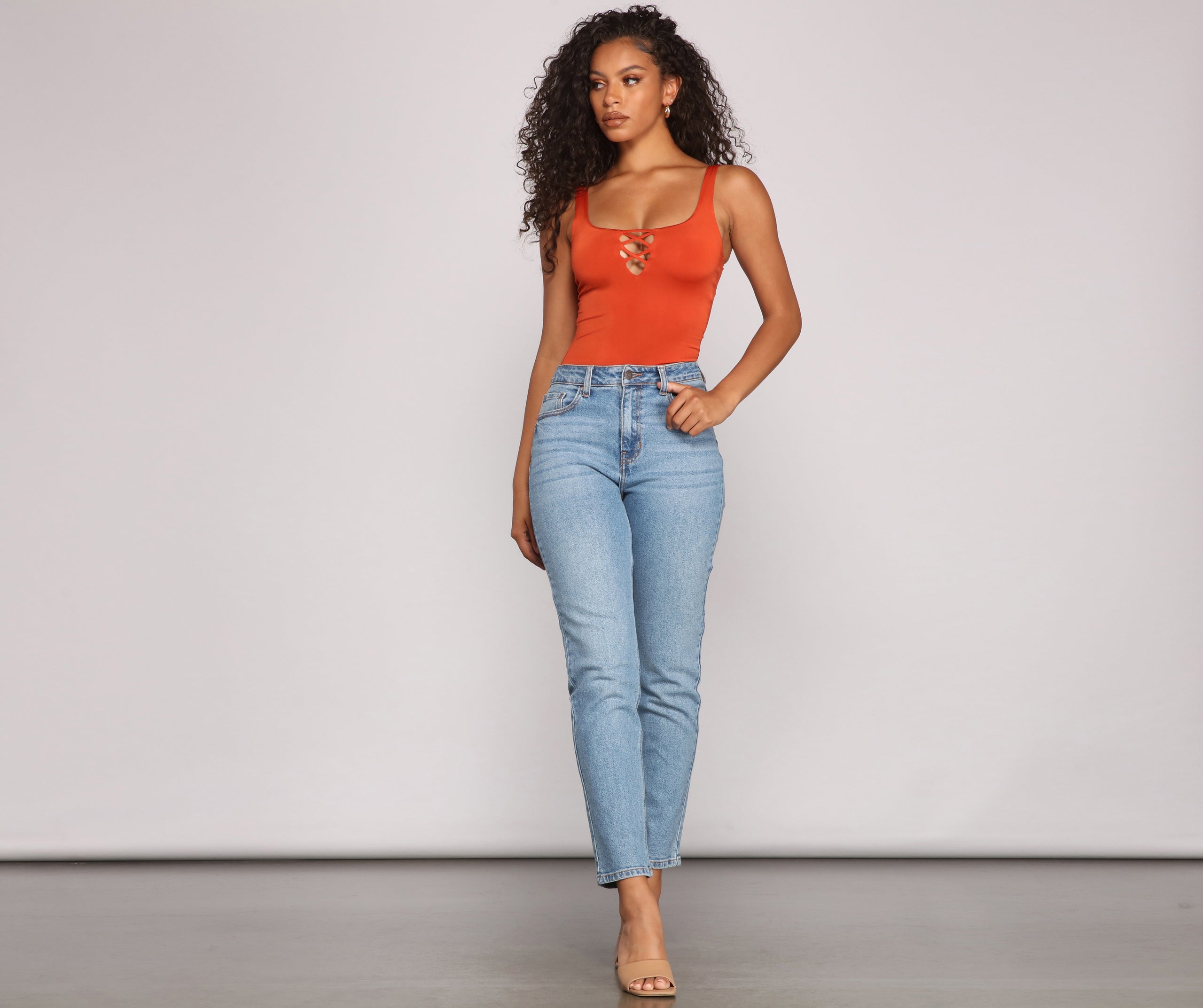 Keep It On-Trend Strappy Bodysuit